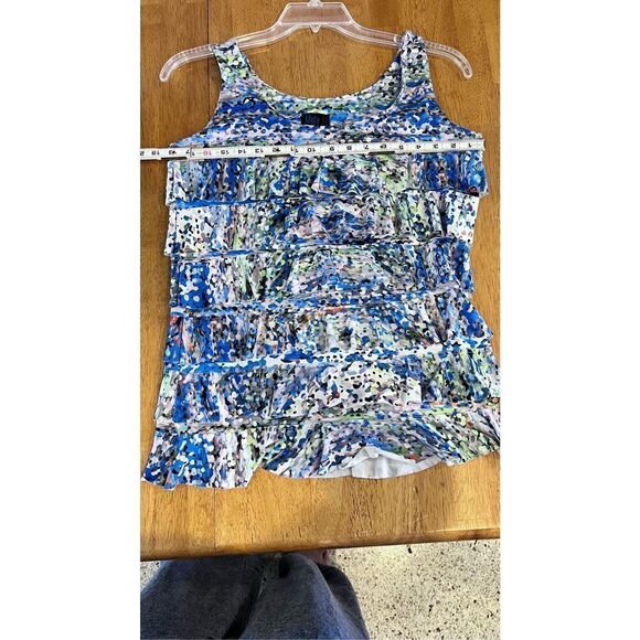 MELY NEW YORK RUFFLE TANK WOMENS SIZE M - Picture 7 of 7